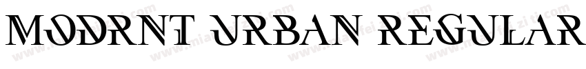 Modrnt urban Regular字体转换